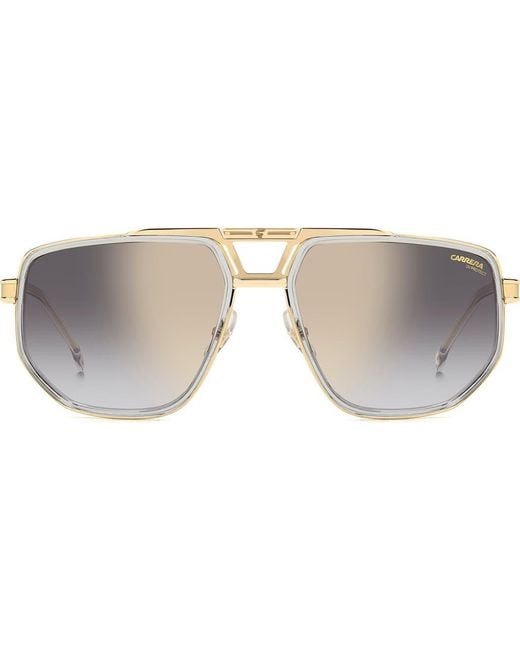 Carrera Gray 61Mm Gradient Geometric Square Sunglasses for men