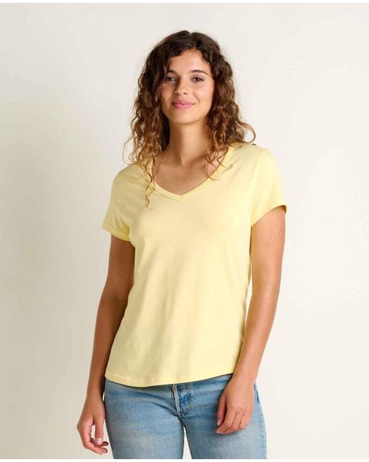 Toad & Co. Yellow Marley Tee