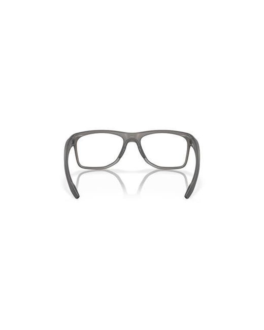 Oakley Gray 55Mm Rectangle Optical Glasses for men