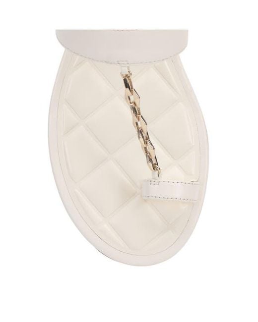 Vince Camuto White Lexie Toe Loop Sandal