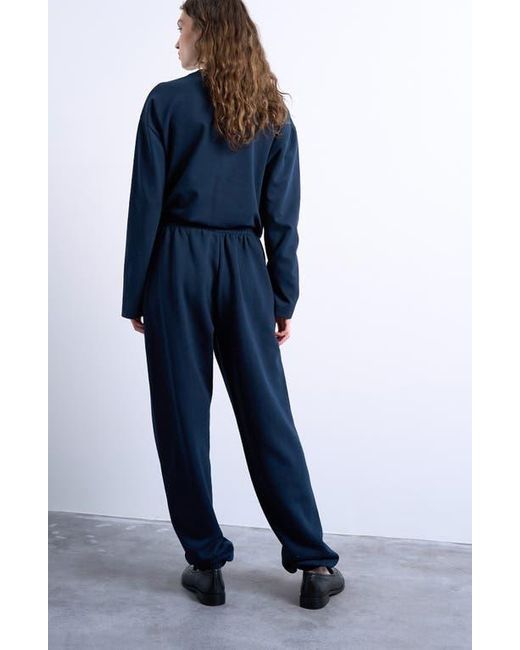 TOPSHOP Blue Pintuck Joggers