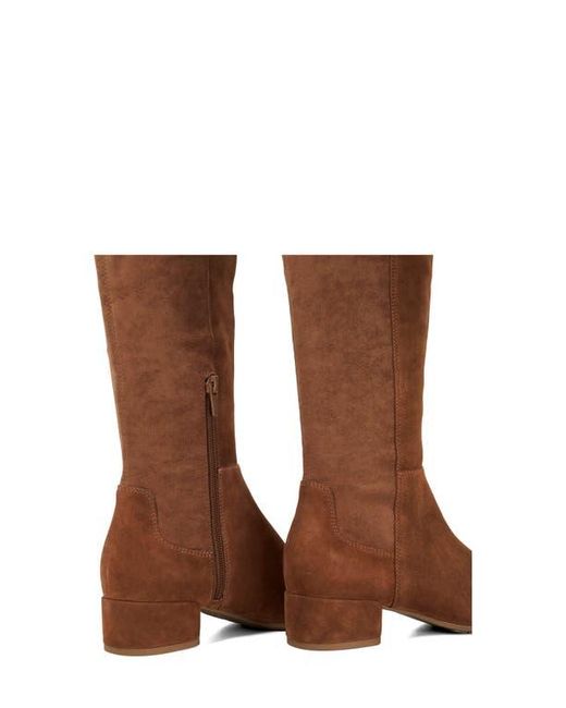 Dune Brown Tayla Knee High Boot