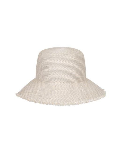 Eric Javits Natural Squishee Straw Bucket Hat