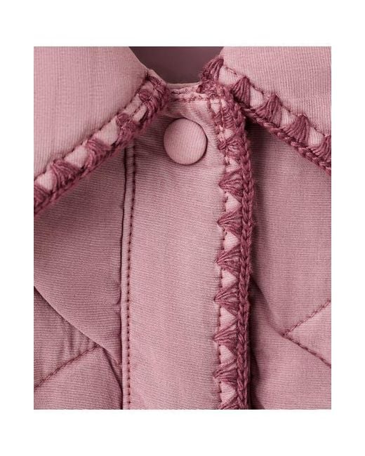Mango Red Quilted Jacket