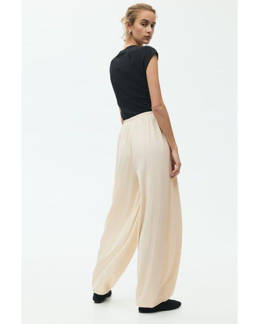 H&M Natural Balloon Drawstring Trousers
