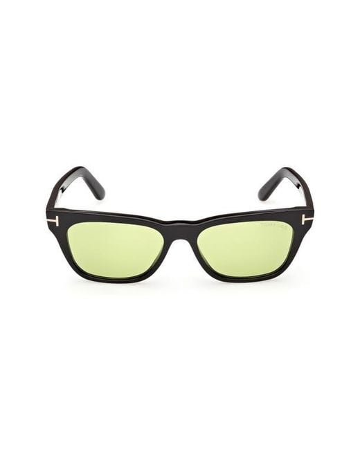 Tom Ford Green Penn 53Mm Rectangular Sunglasses