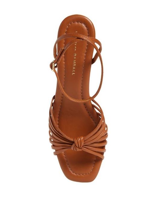 Loeffler Randall Brown Olivia Ankle Strap Sandal