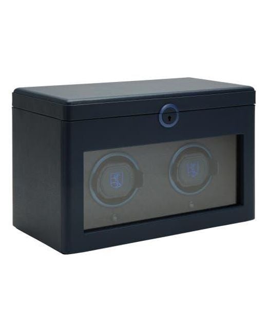 Wolf Blue Earth Double Watch Winder for men
