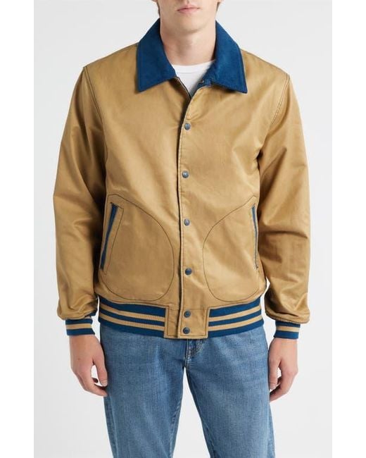 Schott Nyc Blue Reversible 'Baseball' Jacket for men
