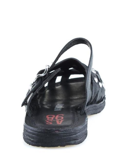 A.s.98 Black Ryatt Slide Sandal
