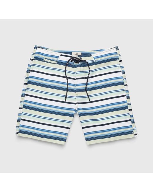 Surfside Supply Blue Duke 7.25' Stripe Boardshort for men