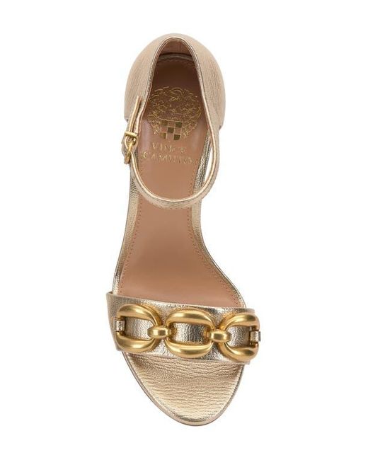 Vince Camuto Brown Aurelia Ankle Strap Sandal