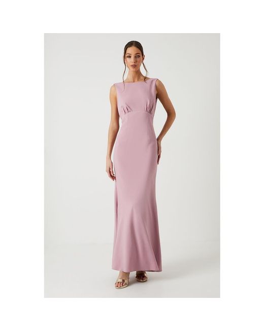 Coast Women's Pink Cowl Back Maxi Bridesmaid Dress