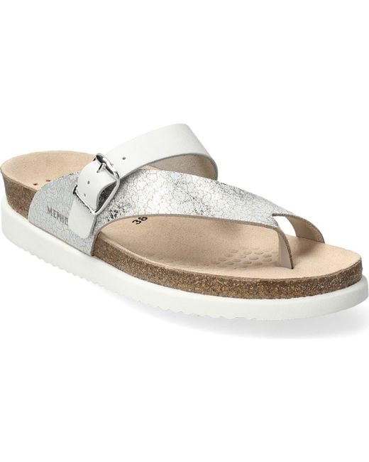 Mephisto Metallic Helen Toe Loop Sandal