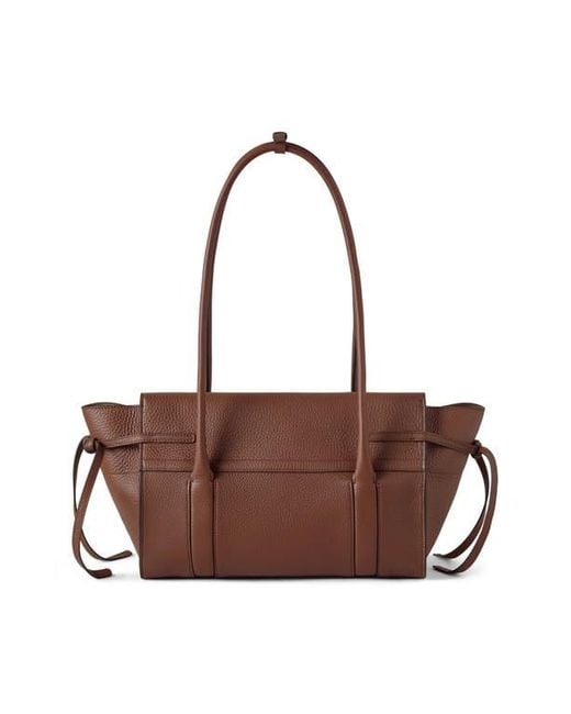 Mulberry Brown Small Soft Bayswater Leather Satchel