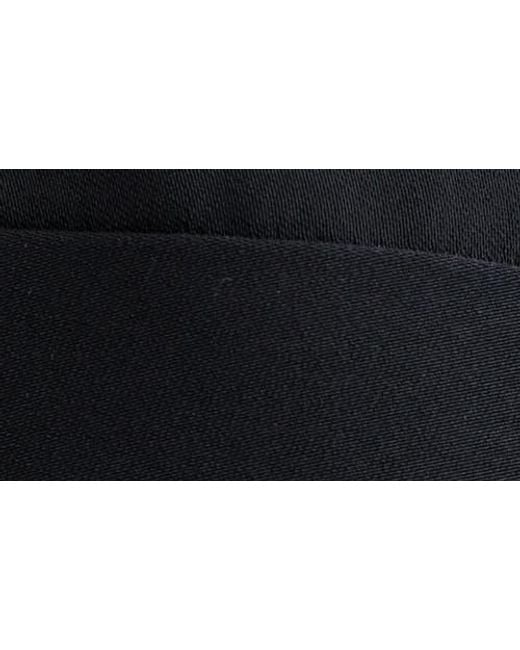 MM6 by Maison Martin Margiela Black Draped Short Sleeve Top