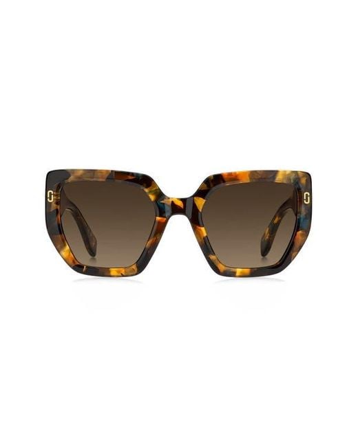 Marc Jacobs Brown 52Mm Gradient Square Sunglasses