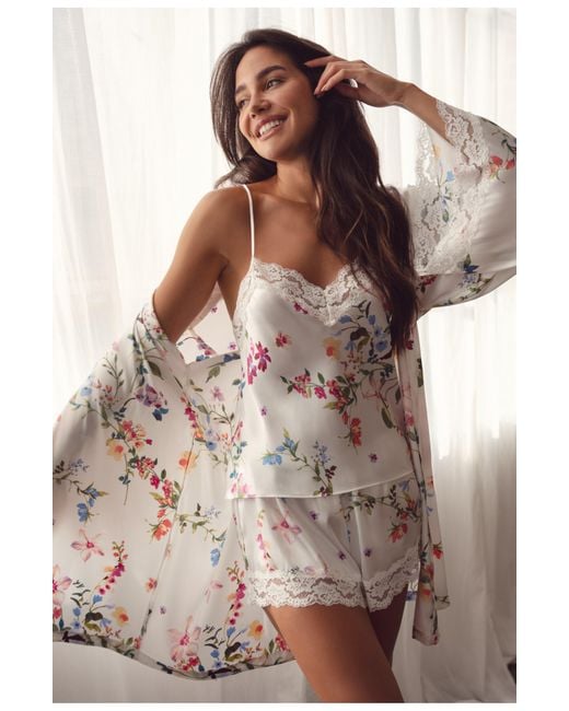 Floral short nightgown set