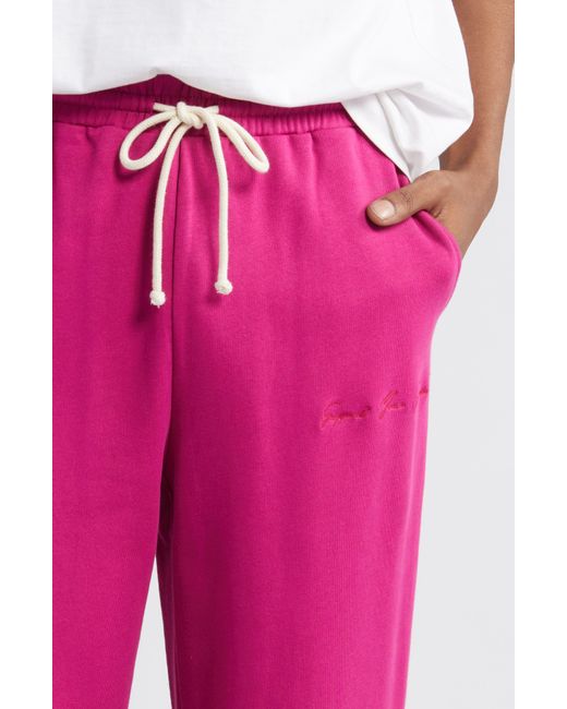 KROST Pink Straight Leg Sweatpants for men
