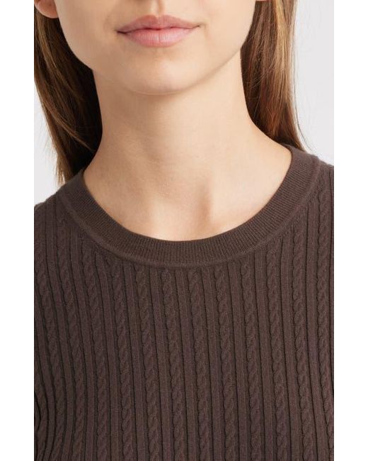 FRAME Black The Fine Cable Sweater