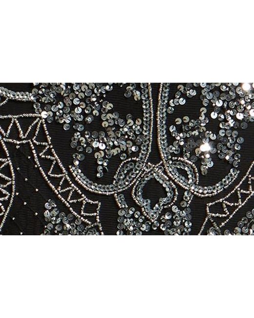 beaded mesh midi cocktail dress pisarro nights Beaded Mesh Midi Cocktail Dress (Women)