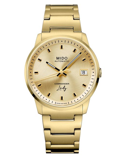 MIDO Metallic Commander Lady Automatic Bracelet Watch, 35Mm
