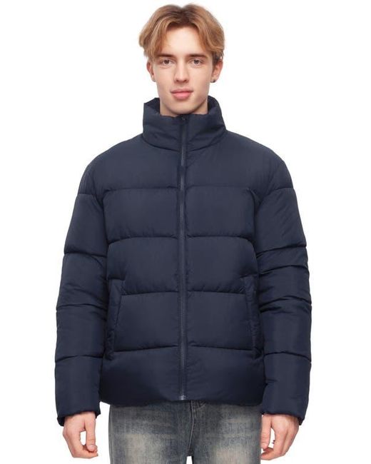Rokka&Rolla Blue Lightweight Modern Puffer Jacket for men