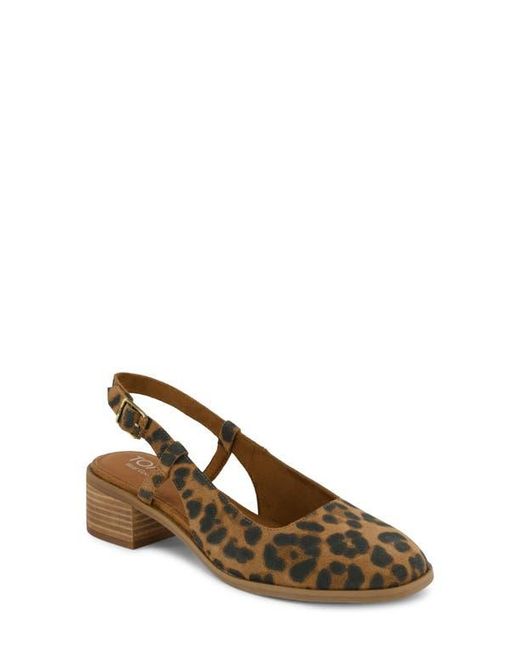 TOMS Brown Jaclyn Slingback Pump