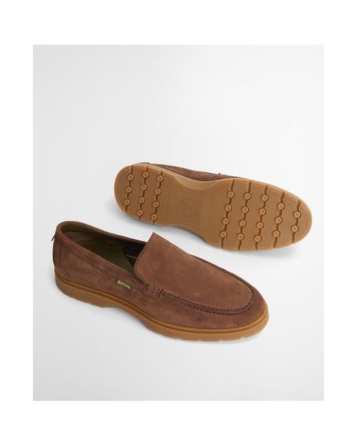 Barbour Brown Carty Moc Toe Loafer for men