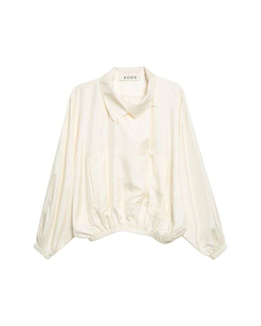 Rohe White Silk Anorak