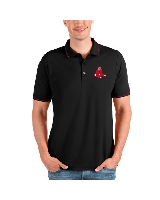 Antigua Black Boston Red Sox Affluent Polo At Nordstrom for men