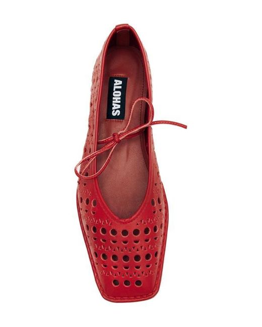 Alohas Red Sway Ballet Flat