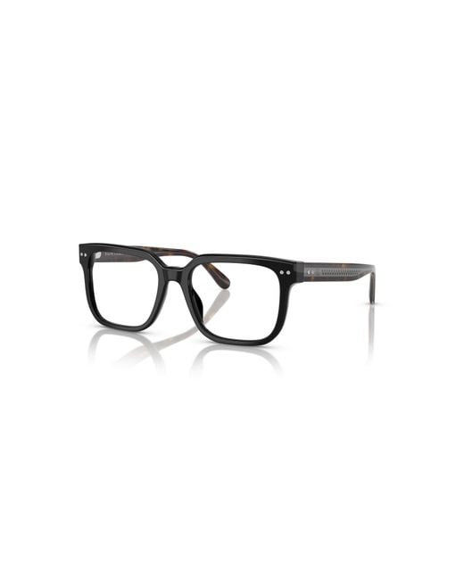 Ralph Lauren Black 53Mm Rectangle Optical Glasses for men