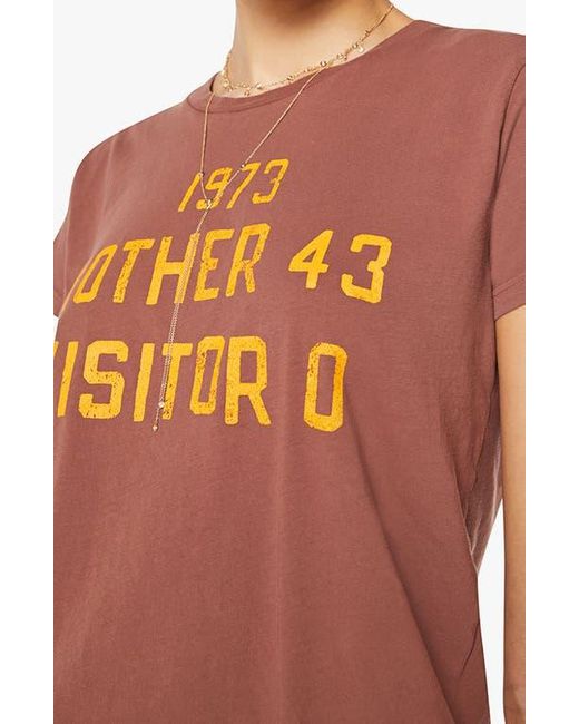 Mother Blue The Boxy Goodie Goodie Supima Cotton Tee