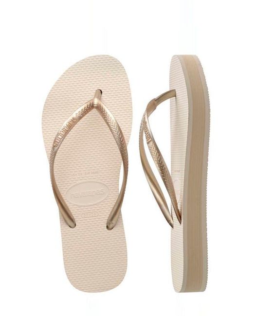 Havaianas Natural Slim Flatform Flip Flop