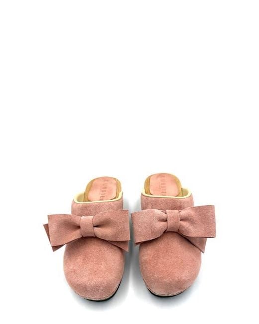 KUNSTEN Pink Embla Bow Clog