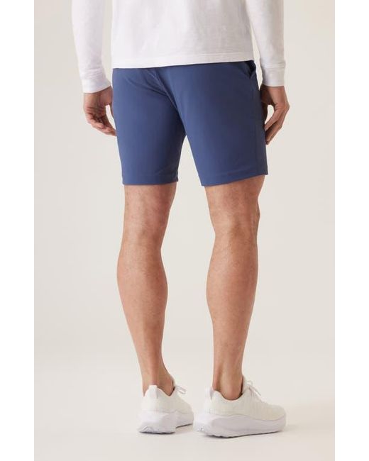 Dek Blue Momentumn Mobile Pulse Pique Warp Knit Bermuda Shorts for men