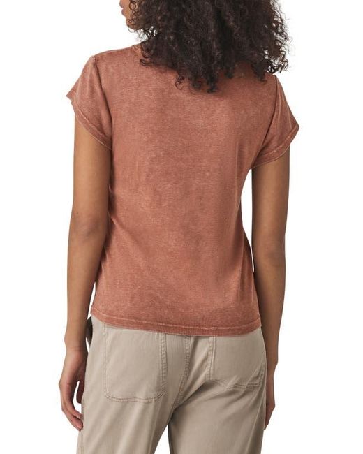 Splendid Brown Faye Crewneck Tee