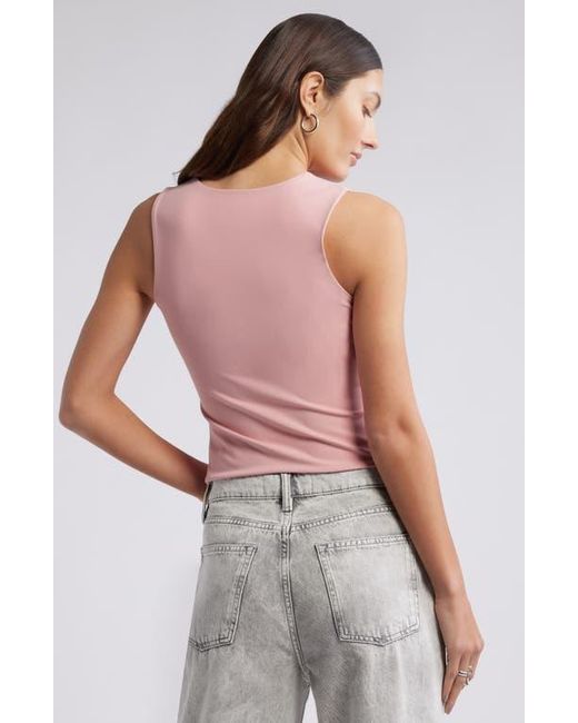 Open Edit Red Smooth Edit Crewneck Tank