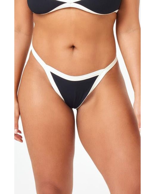 LSPACE Blue Mackenzie Bitsy Bikini Bottoms
