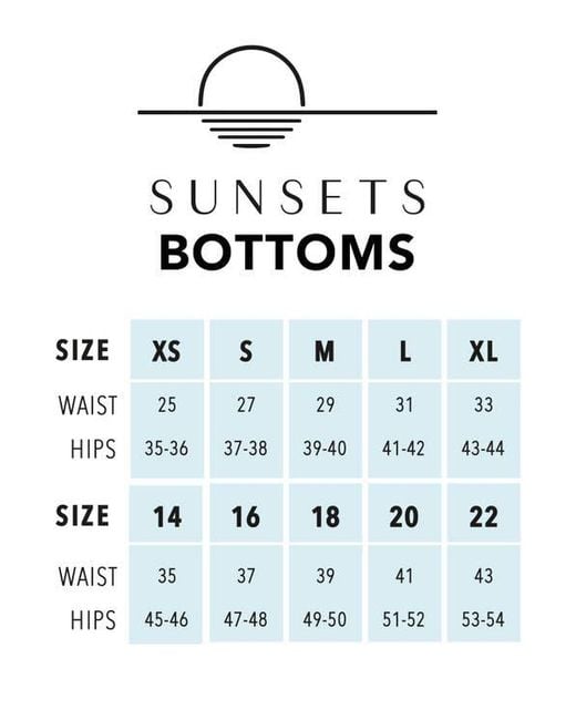 Sunsets Blue Everlee Tie Side Bikini Swim Bottoms