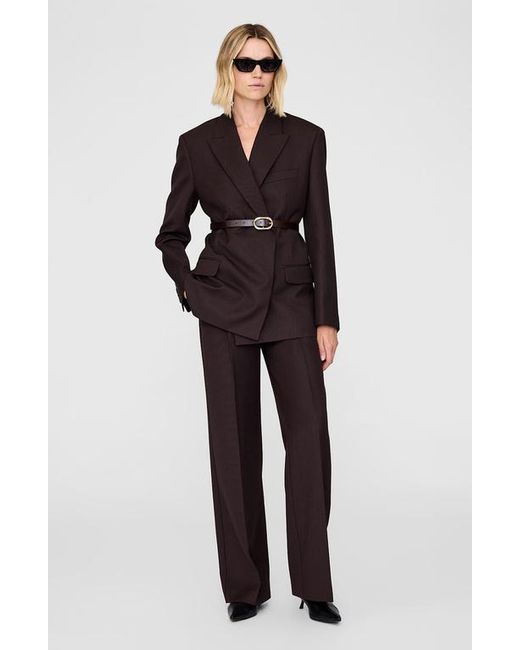 Anine Bing Purple Trent Trouser