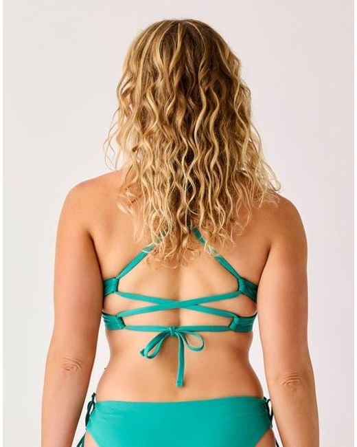 Carve Designs Green Camari Top Dd Cup