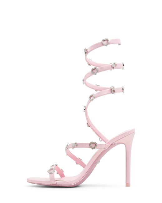 ALDO Pink X Barbie Runway Wraparound Ankle Strap Sandal