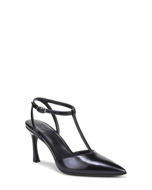 Naturalizer Blue Astrid T-Strap Pointed Toe Pump