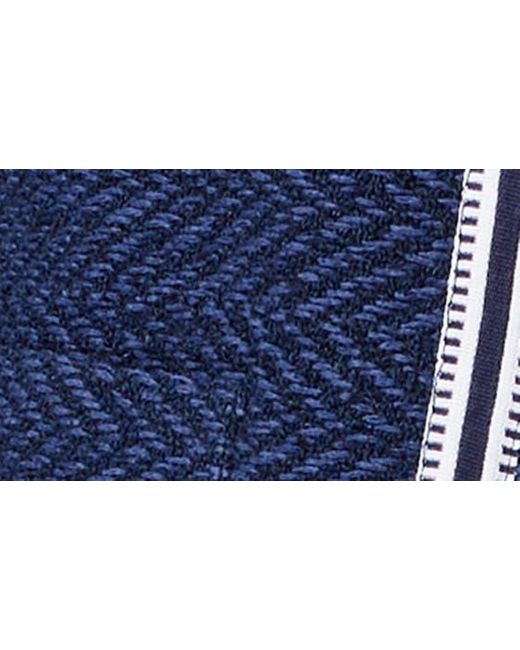 NIC+ZOE Blue Nic+zoe Ribbon Trim Fringe Mix Knit Jacket