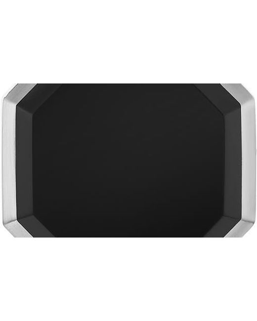David Yurman Black Faceted Stone Amulet for men
