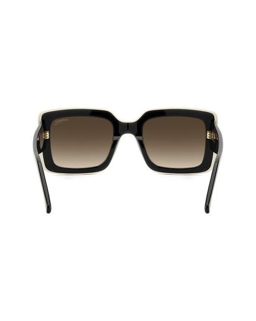 Carrera Black 53Mm Rectangular Sunglasses