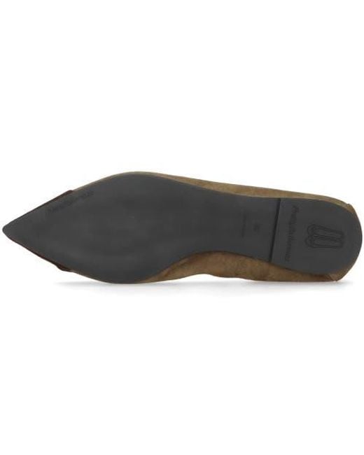 Pretty Ballerinas Brown Pointed Toe Elasticated Ballet Flat