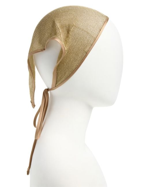 Tasha Natural Metallic Head Scarf